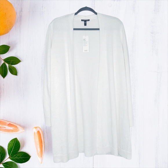 **SOLD**EILEEN FISHER Linen Cotton Cardigan LG - Picture 2 of 7